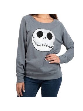 DISNEY Nightmare Before Christmas Light Sweatshirt Size S
